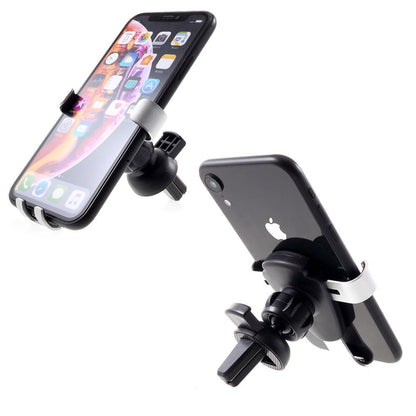 Gravity Air Vent Phone Car Mount Holder with Clip for Nokia 3.1 A (2019) - Black