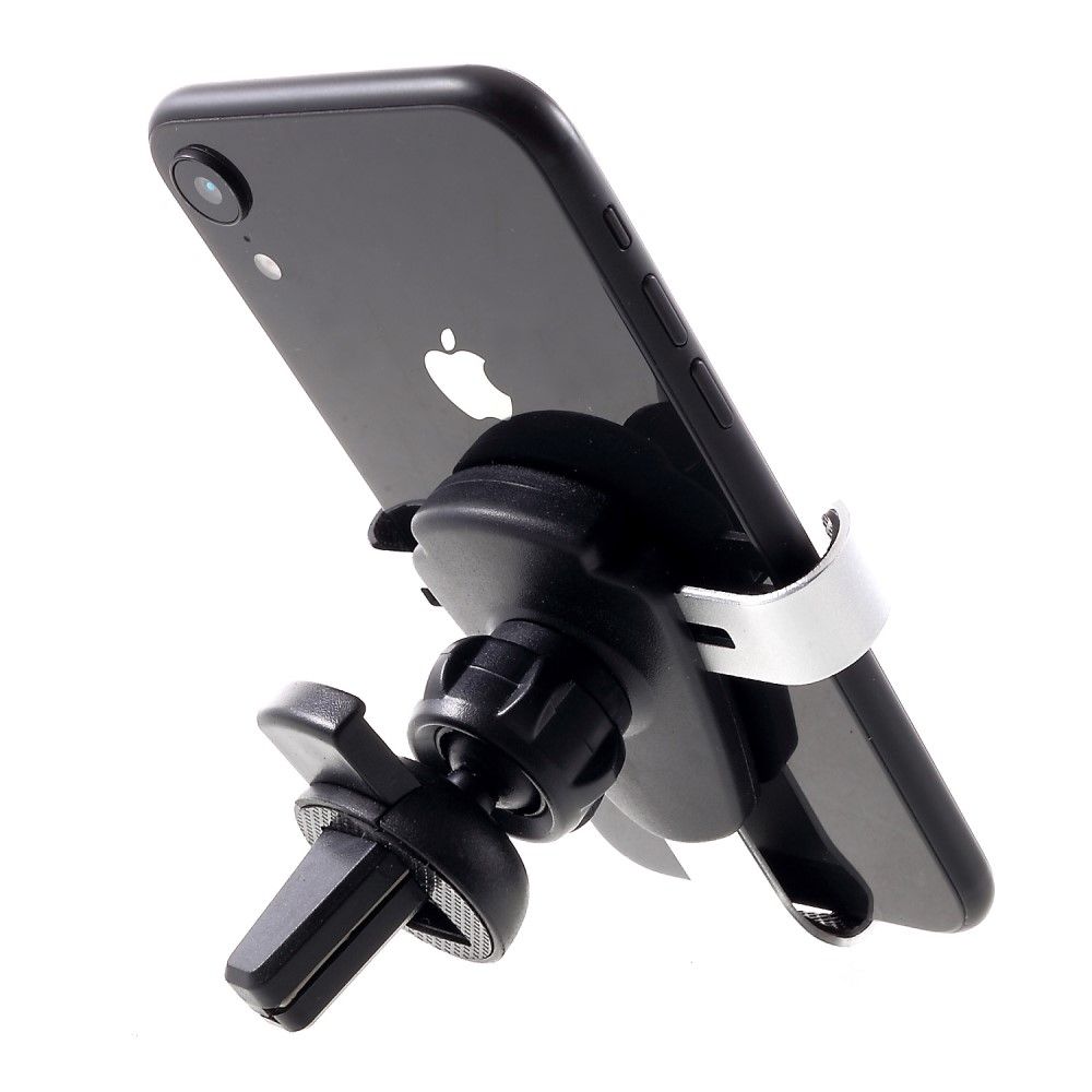 Gravity Air Vent Phone Car Mount Holder with Clip for Tecno Pop 2 Power (2019) - Black