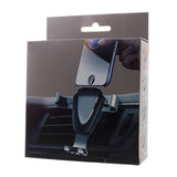 Gravity Air Vent Phone Car Mount Holder with Clip for ZTE Blade A7 (2020) - Black
