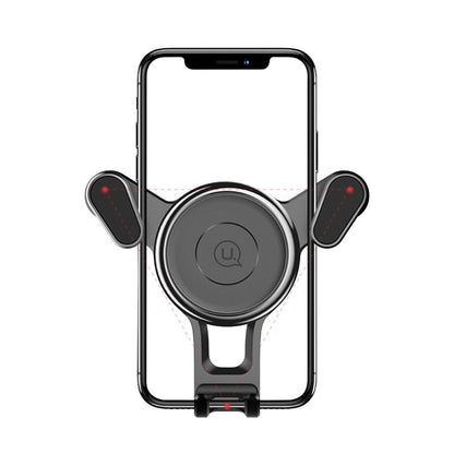Rotatable Triangle Universal Car Air Vent Phone Holder Stand Mount with Clip for Infinix S5 Pro (2020) - Black