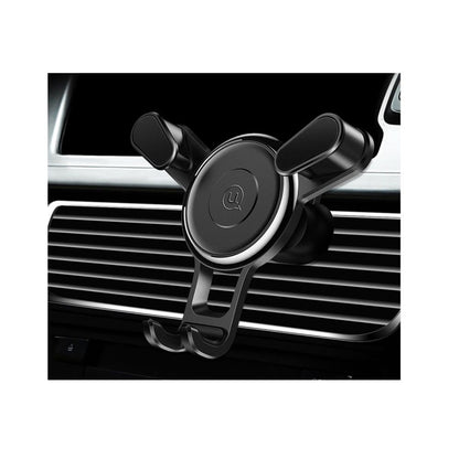 Rotatable Triangle Universal Car Air Vent Phone Holder Stand Mount with Clip for Infinix S5 Pro (2020) - Black