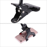 Flexible Metal Long Arm Lazy Bracket Holder with Phone Clamp & Desk Clip. Multi-function: Desktop, Bed Headboard, Car, Sofa. for ALCATEL 1A (2020) - Black