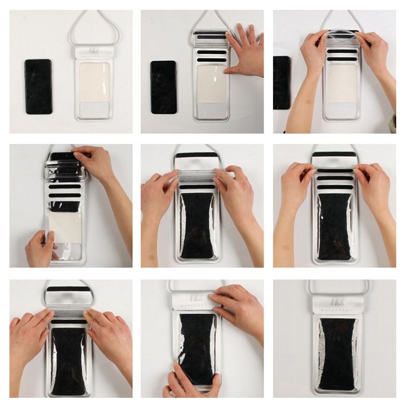 Waterproof Submersible Cover Beach Pool Kayak Diving Swimming Fishing for Xiaomi QIN 2 Pro (2019) - Black 