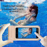 Waterproof Submersible Cover Beach Pool Kayak Diving Swimming Fishing for Samsung Galaxy A10s (2019) - Black 