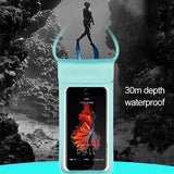 Waterproof Submersible Cover Beach Pool Kayak Diving Swimming Fishing for Samsung Galaxy A30s (2019) - Black 