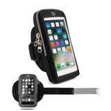 Waterproof Reflective Armband Case with Touchscreen with 2 Compartments Sport Running Walking Cycling Gym for QMobile S15