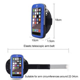 Waterproof Reflective Armband Case with Touchscreen with 2 Compartments Sport Running Walking Cycling Gym for Doro 8020X