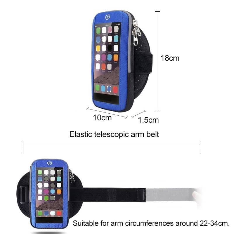 Waterproof Reflective Armband Case with Touchscreen with 2 Compartments Sport Running Walking Cycling Gym for Vivo Y77E (2022)