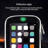 Waterproof Reflective Armband Case with Touchscreen with 2 Compartments Sport Running Walking Cycling Gym for vivo Y91i (2019)