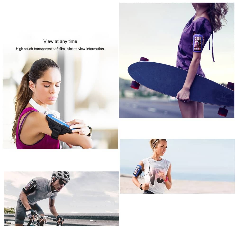 Waterproof Reflective Armband Case with Touchscreen with 2 Compartments Sport Running Walking Cycling Gym for Oppo Realme 7 Pro (2020)