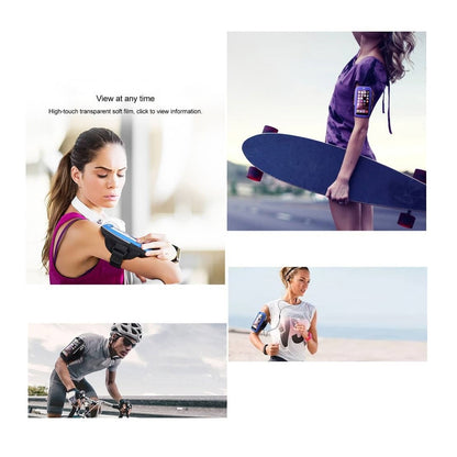 Waterproof Reflective Armband Case with Touchscreen with 2 Compartments Sport Running Walking Cycling Gym for Oppo A57 (2022)