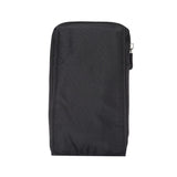 Multi-functional Belt Wallet Stripes Pouch Bag Case Zipper Closing Carabiner for Tecno Mobile Spark 6  (2020)